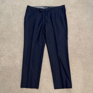 Ermenegildo Zegna Dark Blue 100% wool Dress Pants